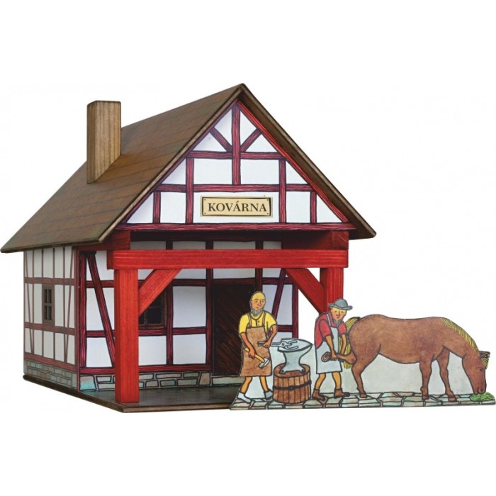 Fierarie - Potcovarie - set constructie casute traranesti traditionale